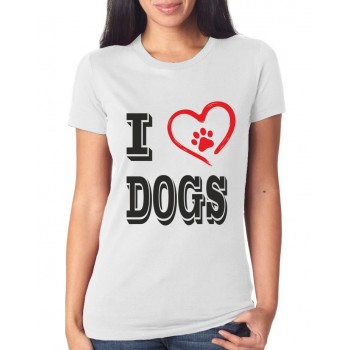 Marškinėliai I love dogs Marškinėliai I love dogs